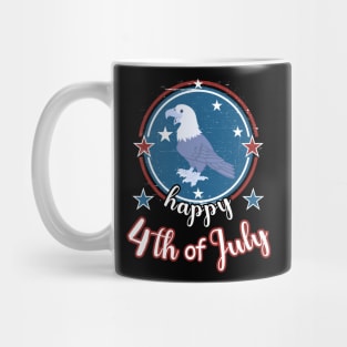 Happy 4th of July Cute Patriot Eagle Mug